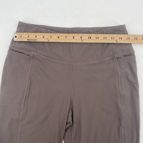 Mondetta Performance Luxury Women's Size L Brown Active Ribbed Bike Shorts - Picture 7 of 11